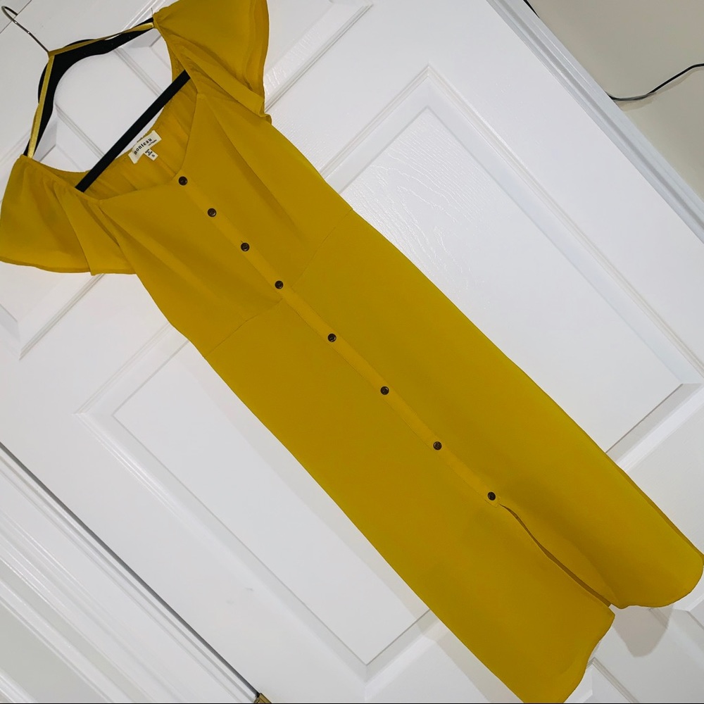 Yellow Midi Dress